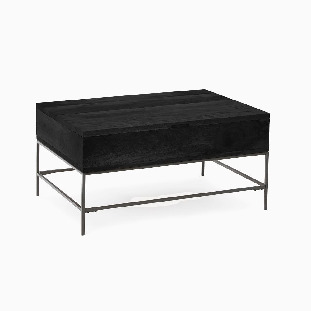 Industrial Storage Collection Black Industrial Storage Coffee Table 36 Inch - Image 0