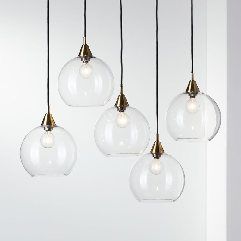 Firefly 5 Bulb Brass Pendant Light - Image 1