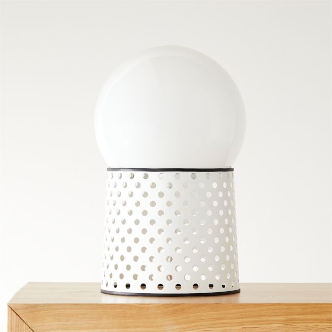 Voss White Globe Table Lamp - Image 0