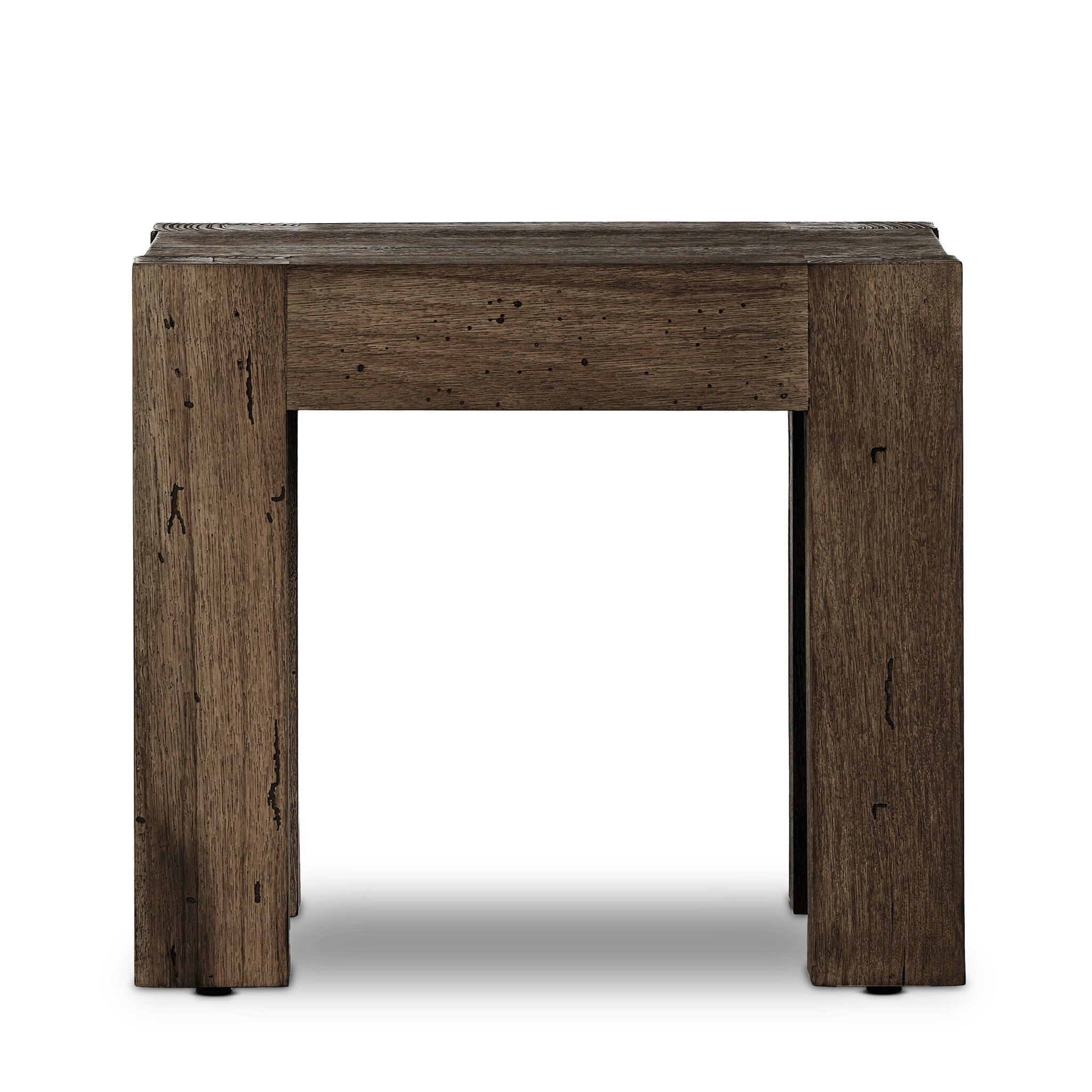 Abaso End Table - Ebony Rustic Wormwood Oak - Image 4