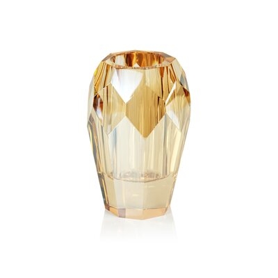 Aadhrith 5" Tall Crystal Cut Glass Vase - Image 0