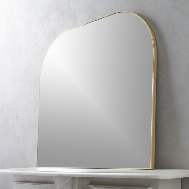 Infinity Brass Mantel Wall Mirror 42"x37" - Image 2