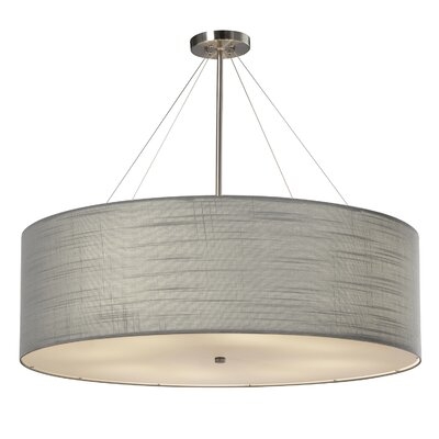 Aoko 8 - Light Shaded Drum Chandelier - Image 0