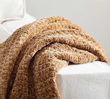 Phinney Chenille Throw, 55 x 80", Amber - Image 2