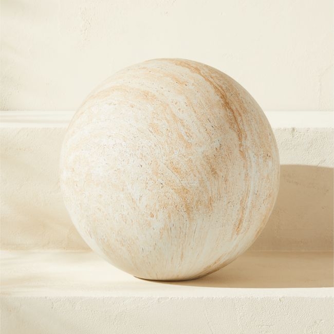 Playa Faux Travertine Indoor/Outdoor Ball Small - Image 0