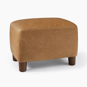 Teddy Leather Club Chair &amp; Ottoman Set - Image 2