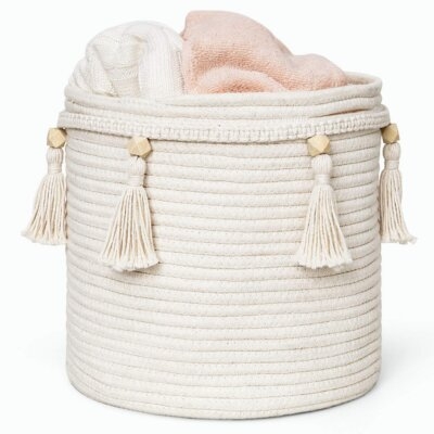 Macrame Decorative Fabric Box - Image 0