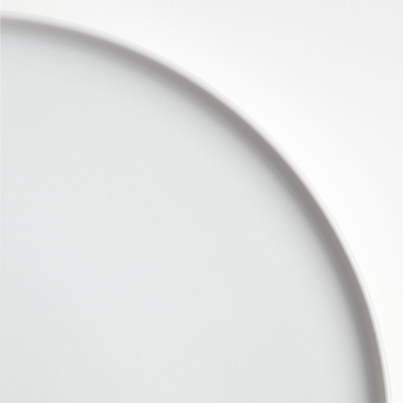 Wren Matte White Dinner Plate - Image 1