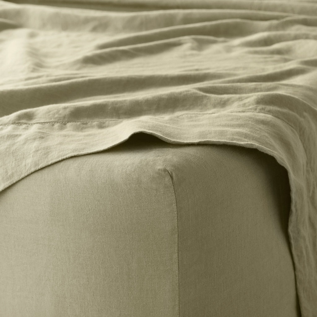 The Citizenry Stonewashed Linen Bed Sheet Set | King | Sienna - Image 10