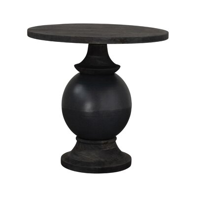 Samaira Solid Wood Pedestal End Table - Image 0