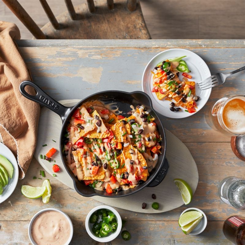 Staub ® 8.5" Matte Black Enameled Cast Iron Traditional Deep Skillet - Image 1