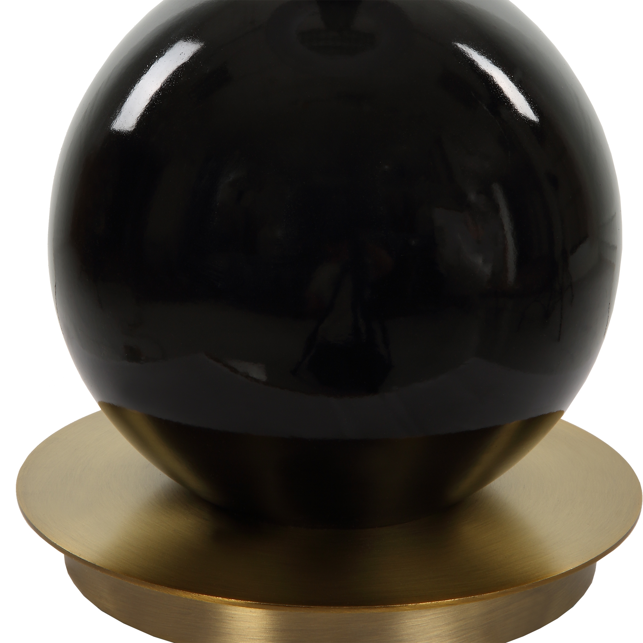Brielle Polished Black Table Lamp - Image 6