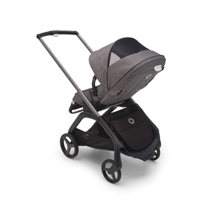 Bugaboo Dragonfly Seat Complete Grey Melange with Graphite Grey Frame Baby Stroller - Image 1