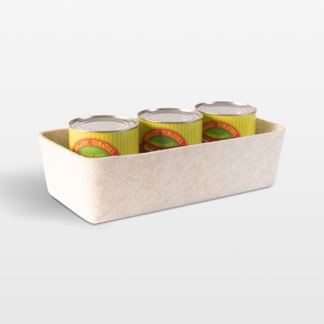 SortJoy Long Stone Sculpted Storage Bin, Set of 3 - Image 0