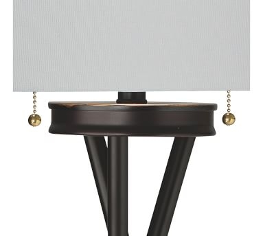 Duarte Metal Tripod Floor Lamp, Oiled Dark Bronze - Image 3