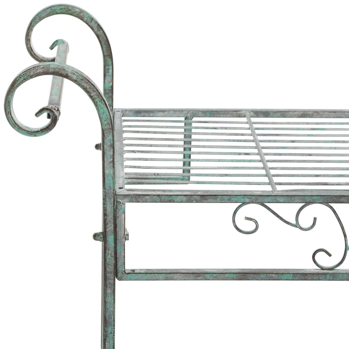 Noreen 3 Tier Shelf - Antique Dark Green - Safavieh - Image 2