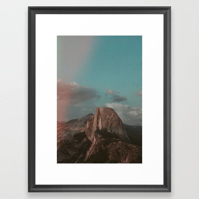 Yosemite Half Dome Framed Art Print by Leah Flores - Scoop Black - Medium(Gallery) 18" x 24"-20x26 - Image 0