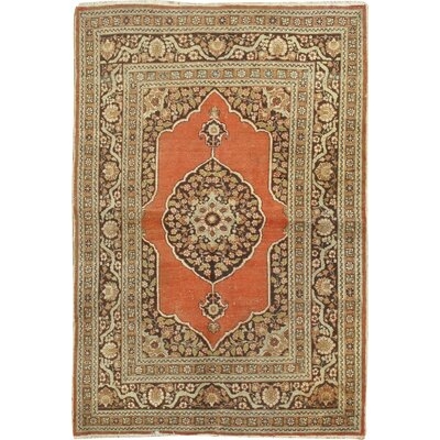 Antique Tabriz Rug, 4'2" x 5'11" - Image 0