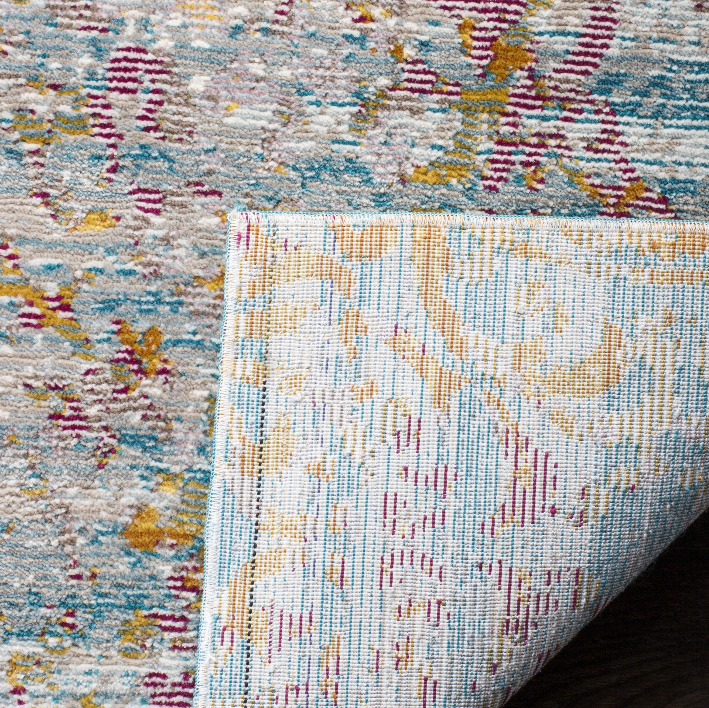 Arlo Home Woven Area Rug, ARA128C, Cream/Multi,  2' X 8' - Image 3