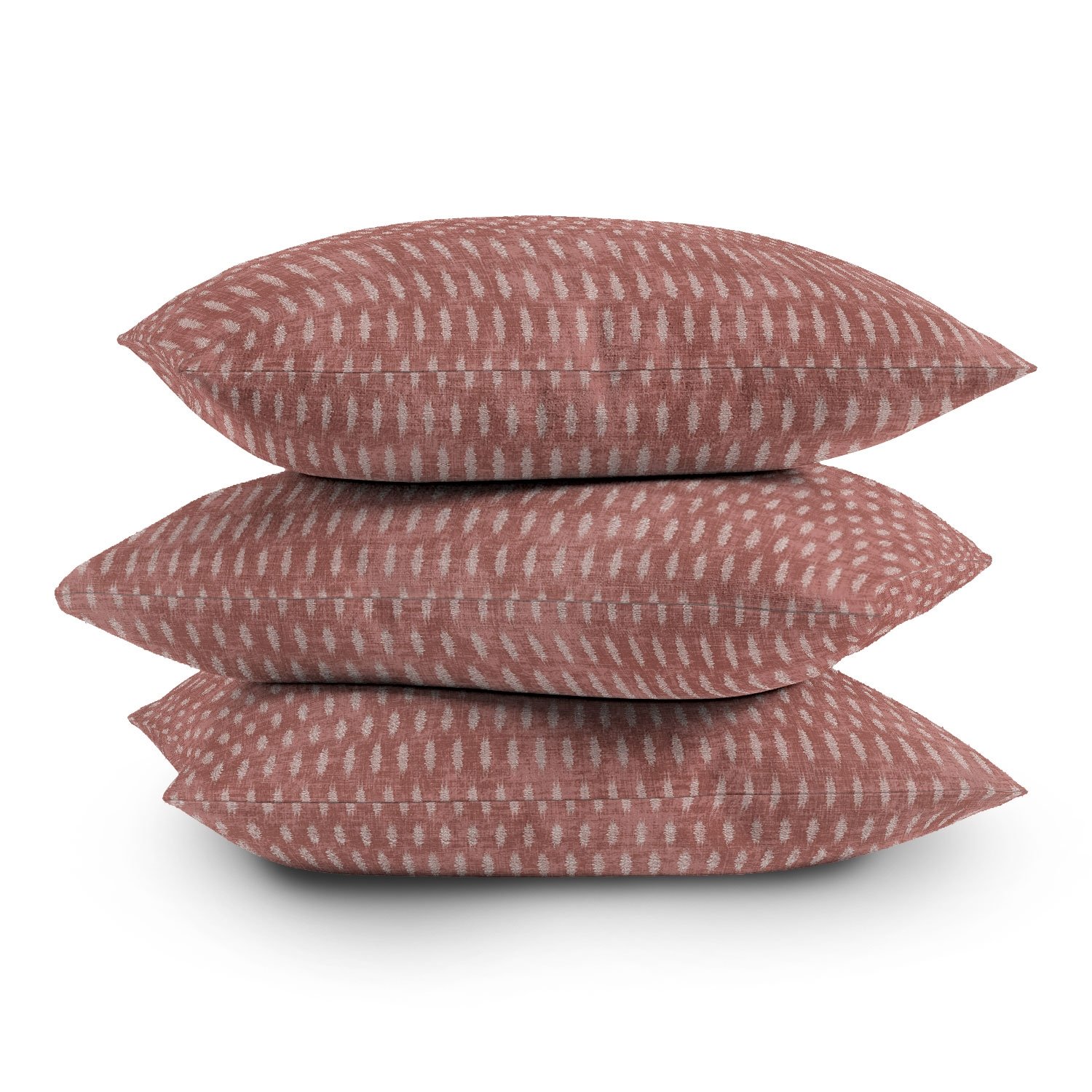 Umbra Ikat Marsala by Holli Zollinger - Outdoor Throw Pillow 18" x 18" - Image 3