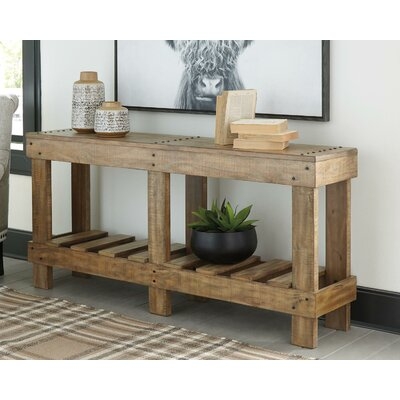 Dente 64" Solid Wood Console Table - Image 0