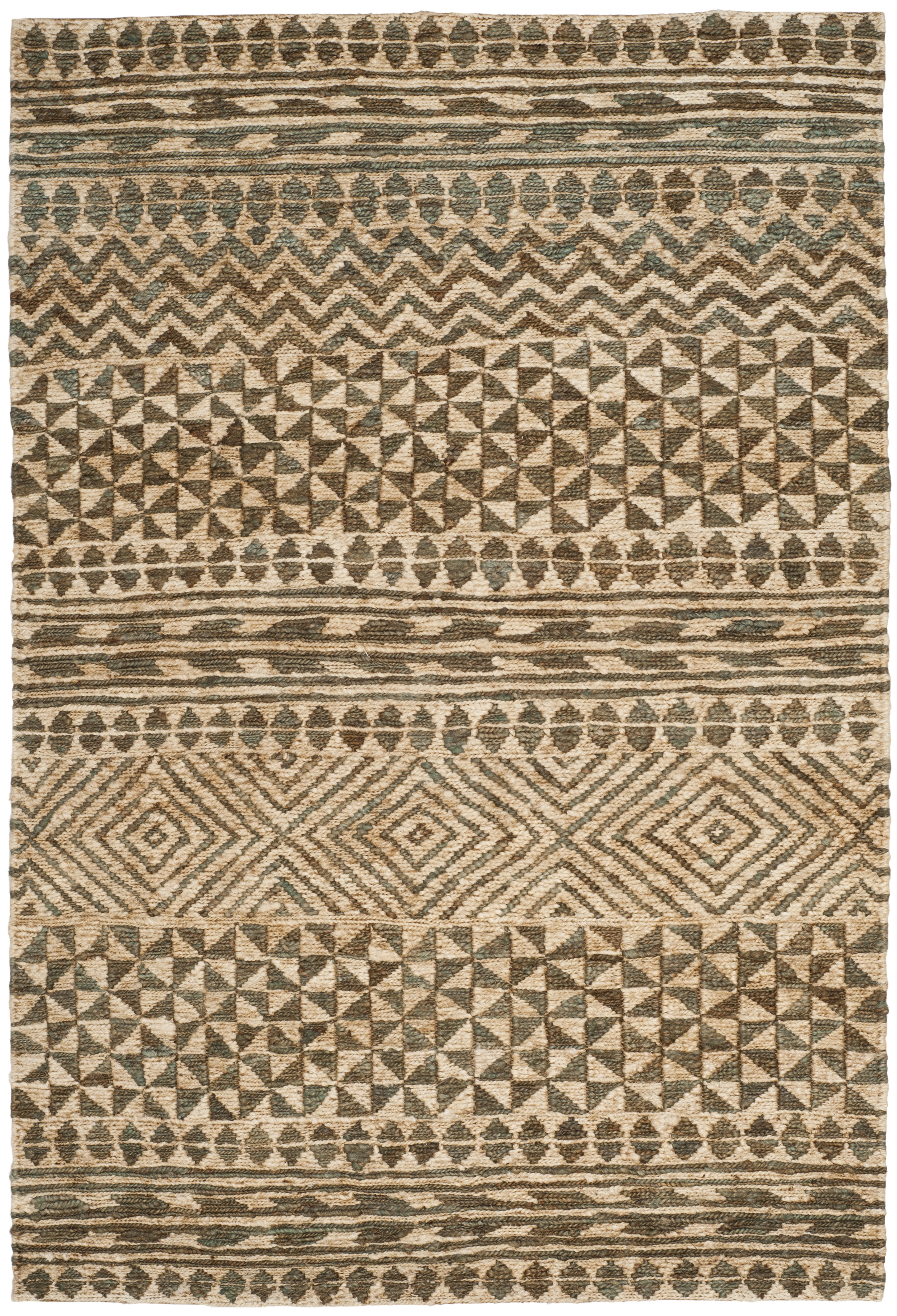 Arlo Home Hand Woven Area Rug, ORG703A, Slate/Natural,  5' X 8' - Image 0