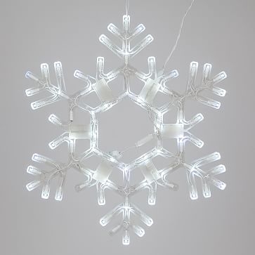 Twinkle Folding Snowflake Led Cool White Lights 20 Inch - Image 0