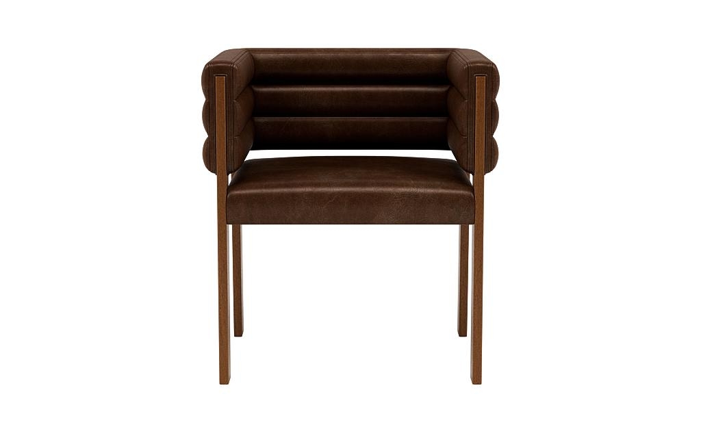 Nora Leather Upholstered Wood Framed Chair - Image 0