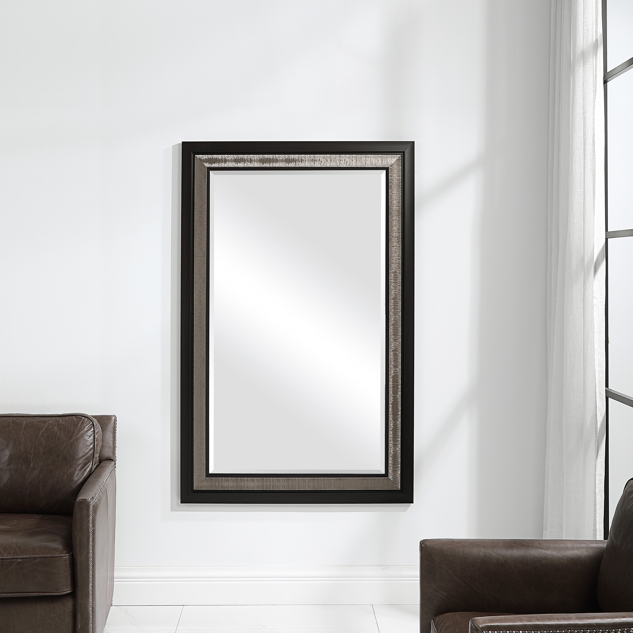 Chamberlain Silver & Ebony Mirror - Image 0