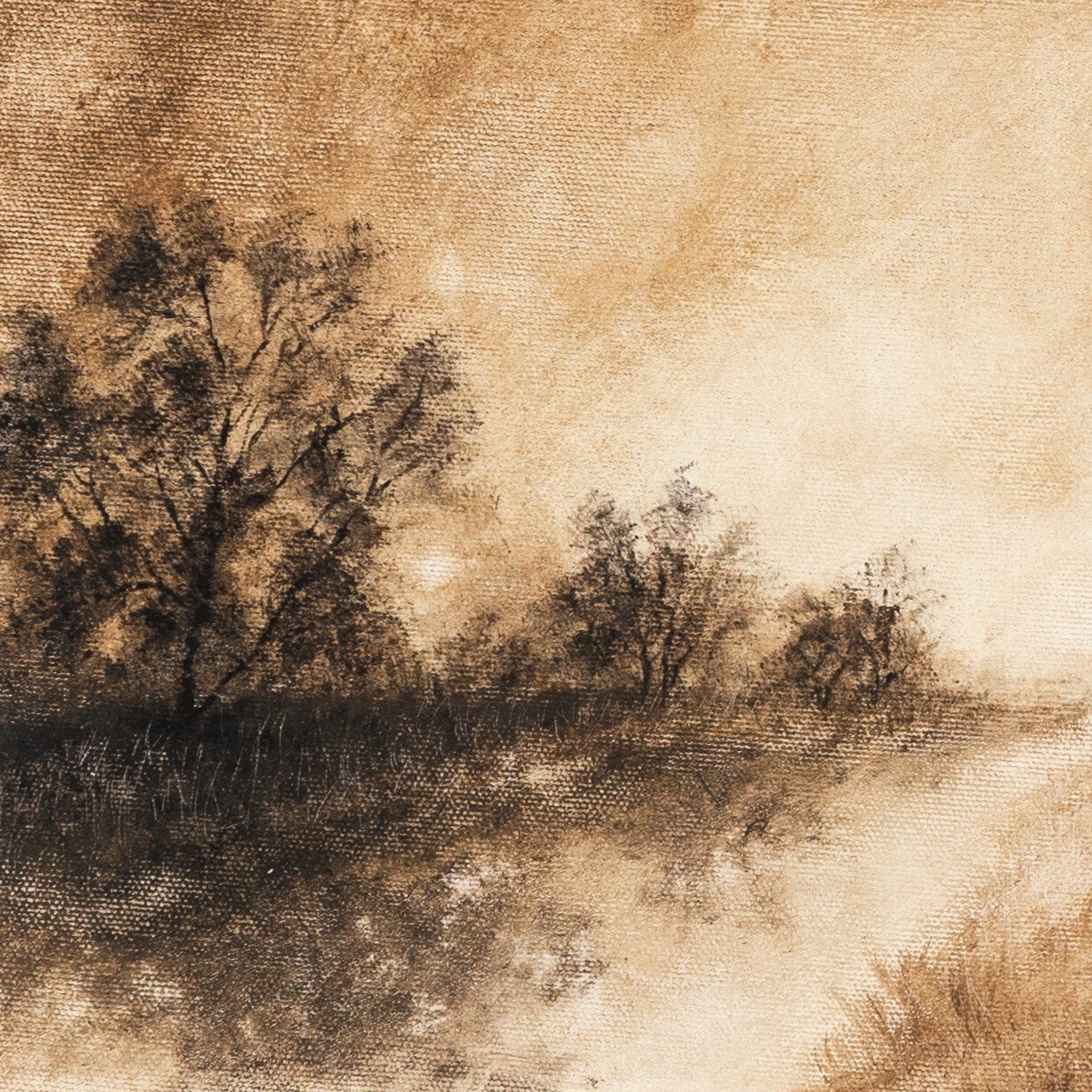 Hillside Haze II by Aileen Fitzgerald - Rustic 1.5 Walnut - Image 4