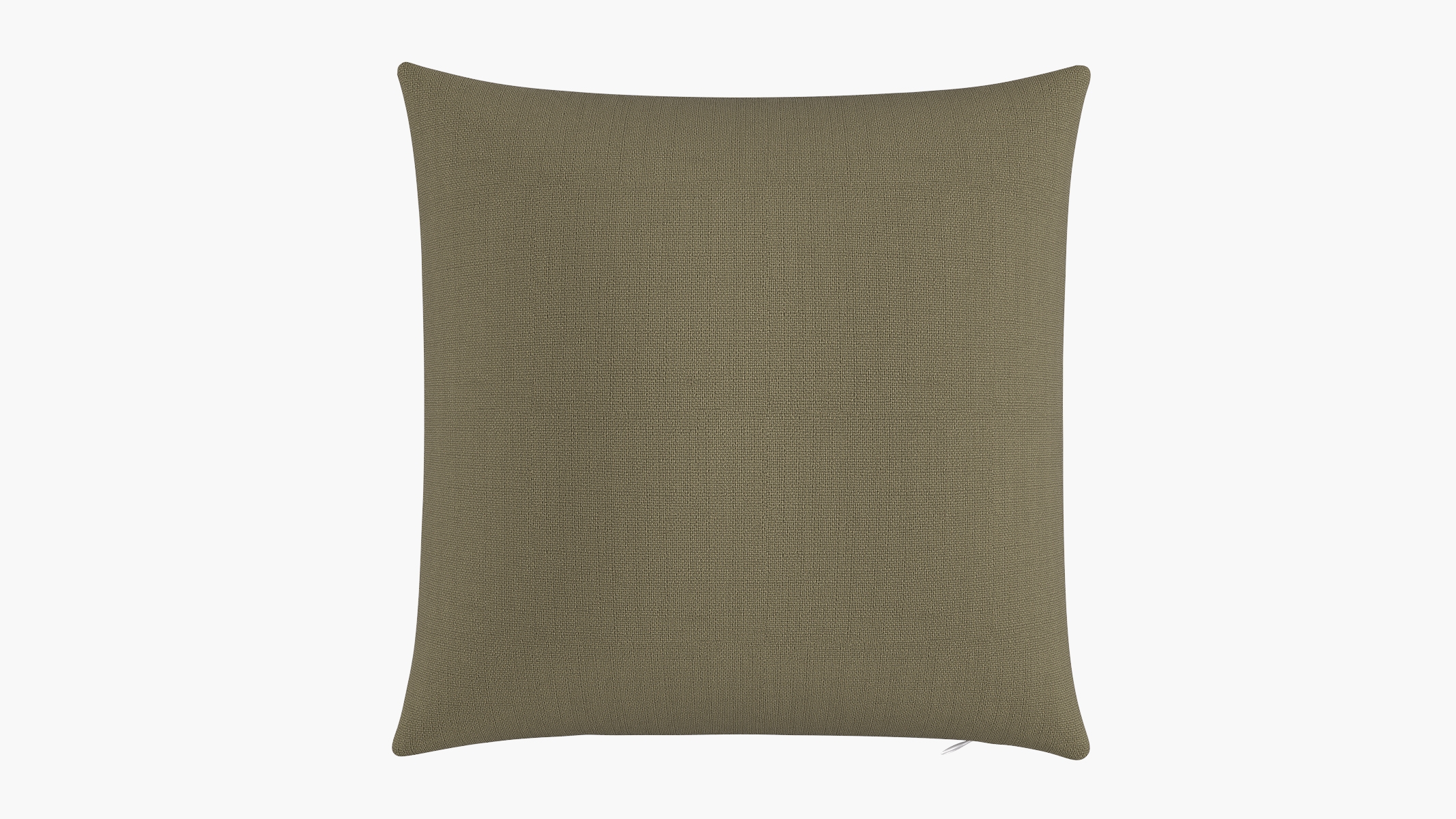 Throw Pillow 20", Olive Everyday Linen, 20" x 20" - Image 0