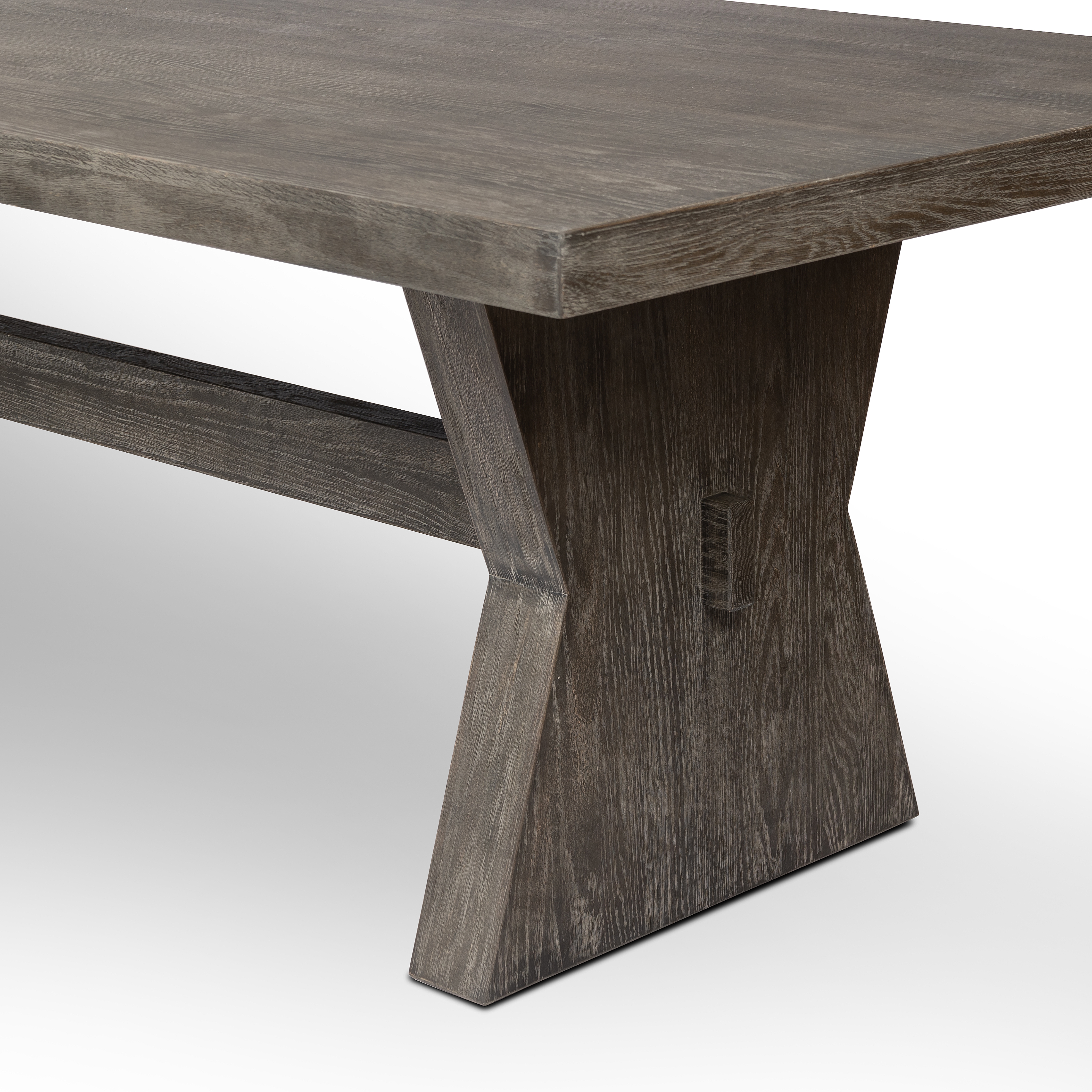 Tia Dining Table-108"-Black Burnt Oak - Image 4