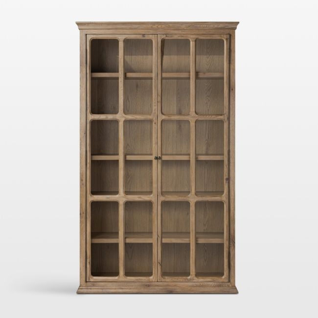 Amos 55" Weathered Oak Storage Cabinet - Image 0