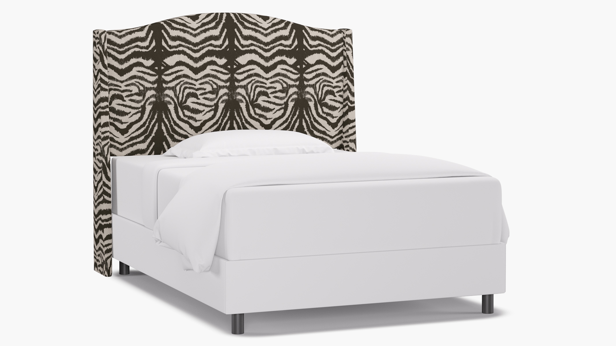Classic Wingback Headboard, Zebra, Full - Image 0