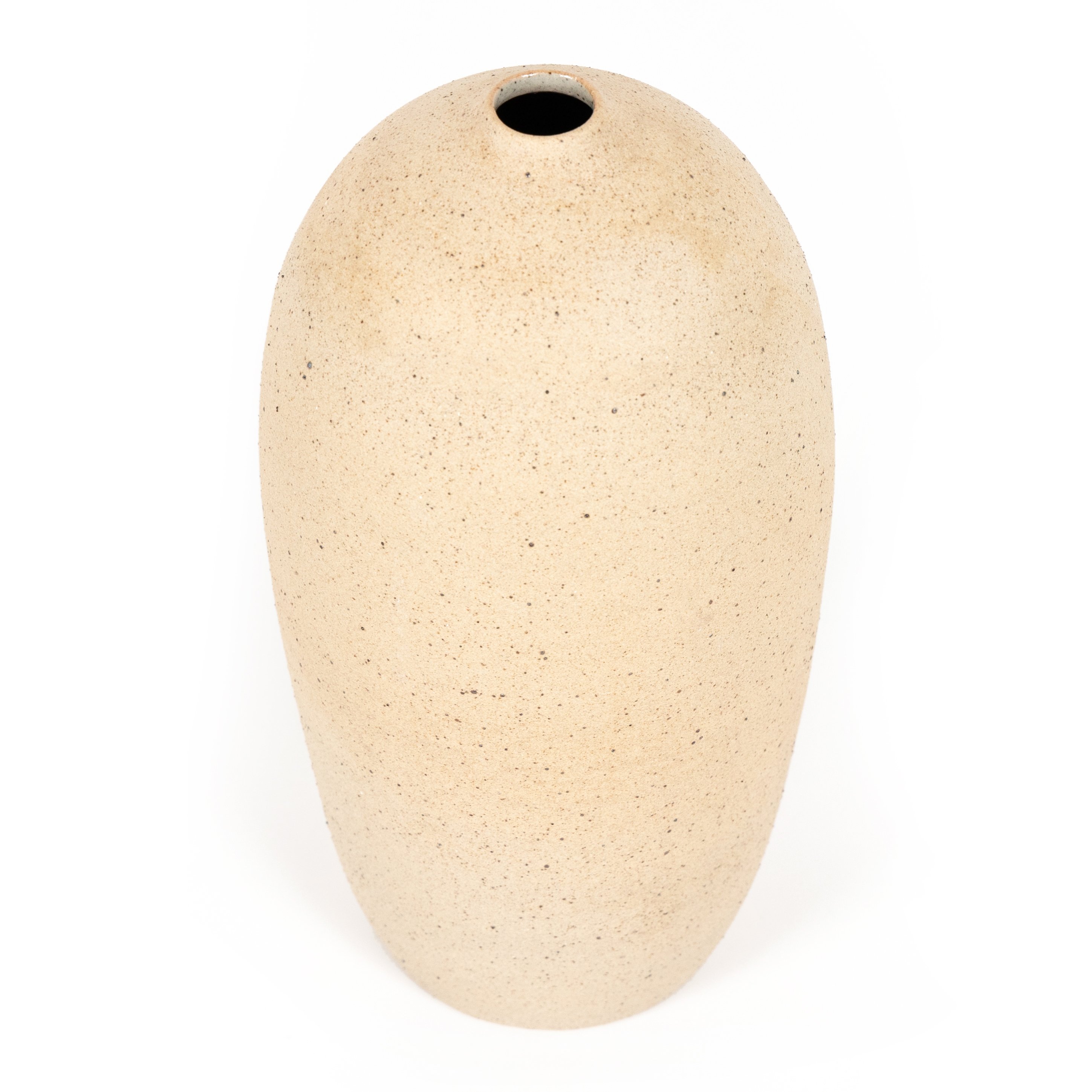 Izan Tall Vase-Natural Speckled Clay - Image 4