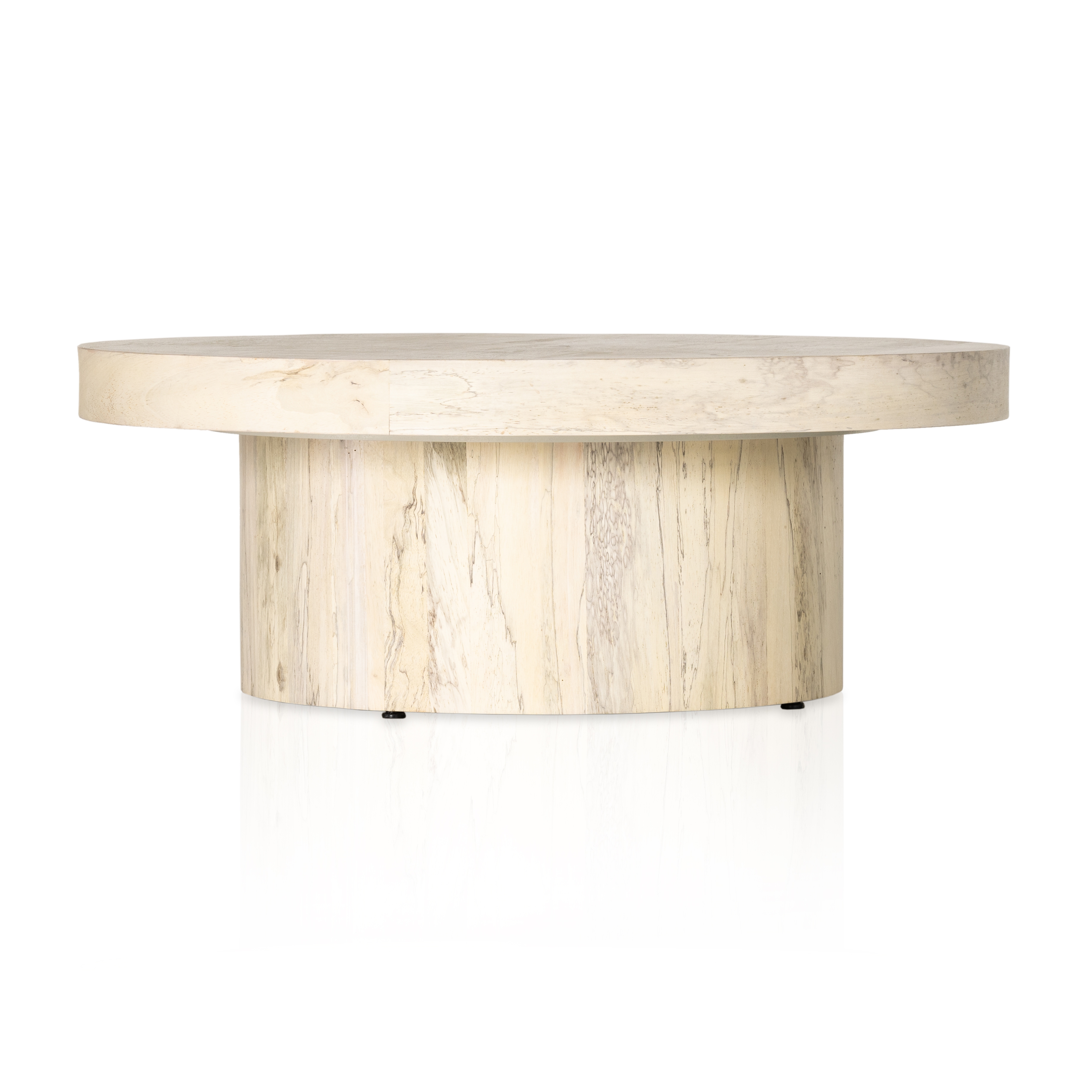 Hudson Pedestal Coffee Table-Bleached - Image 3