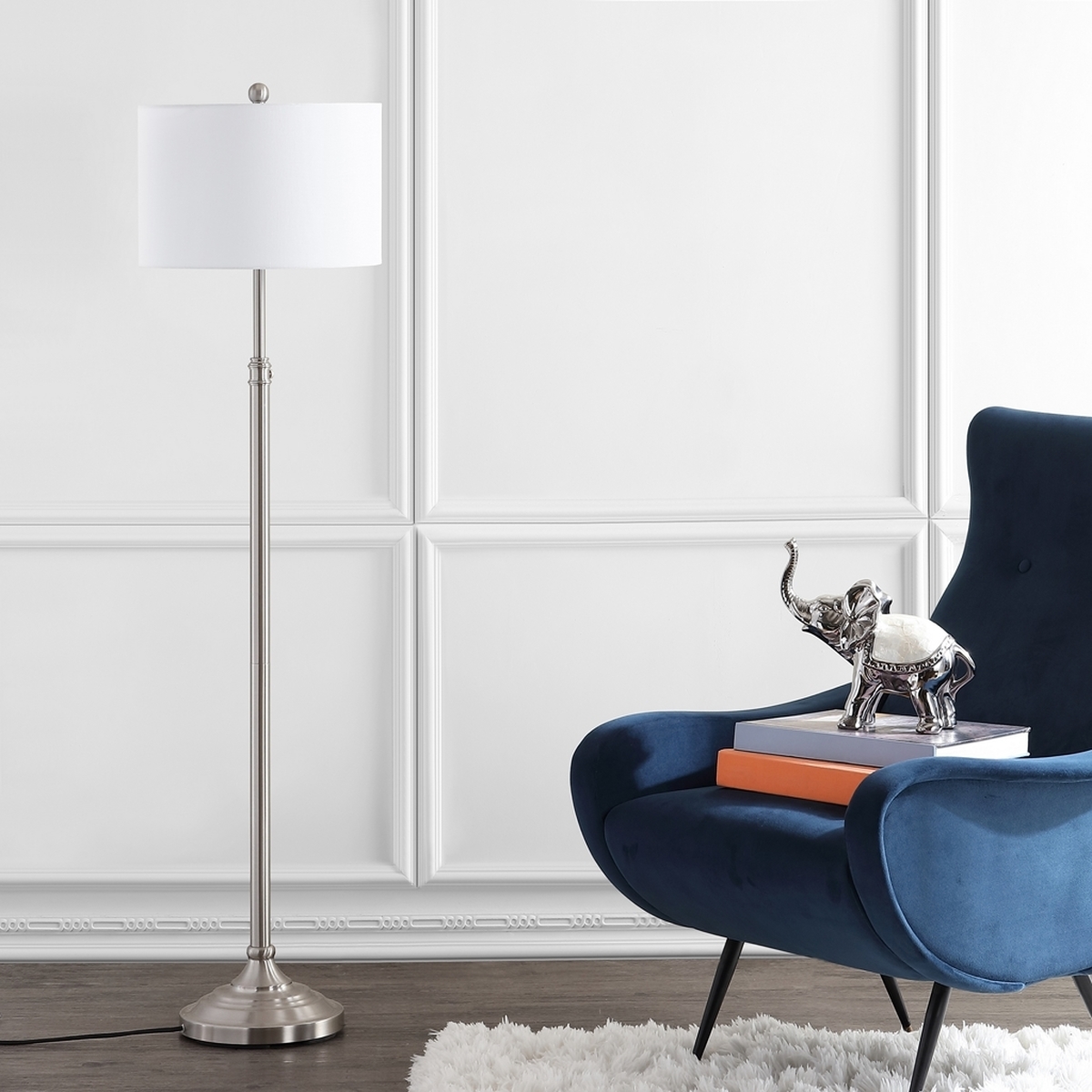 Leeland Floor Lamp - Brushed Nickle/- - Image 2