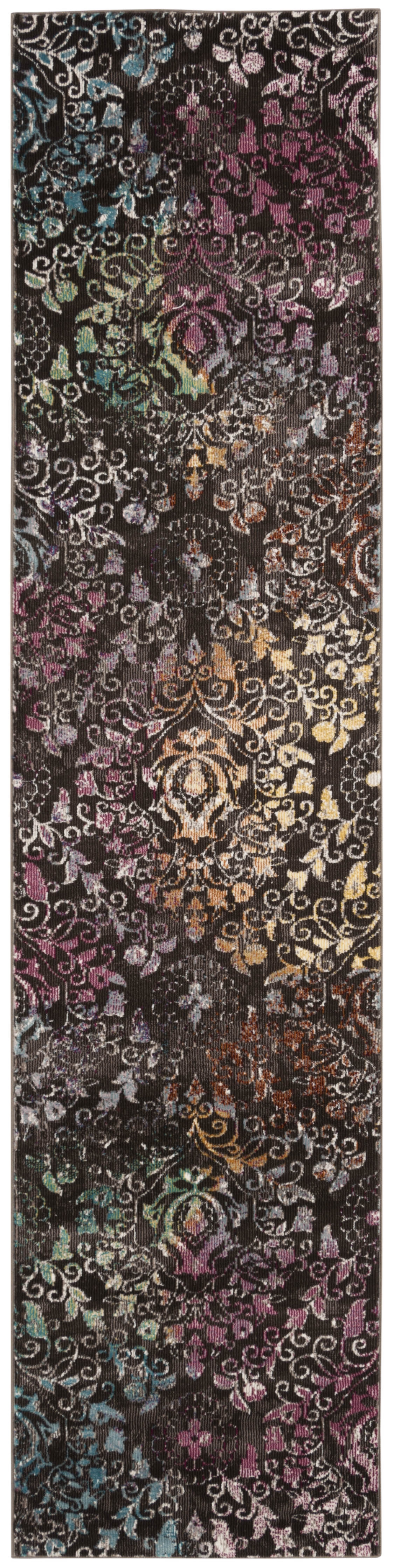 Arlo Home Woven Area Rug, ARA172W, Brown/Multi,  2' X 8' - Image 0