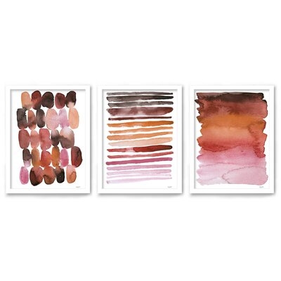 Rusty Blushes by Kelsey Mcnatt - 3 Piece Painting Print - Image 0