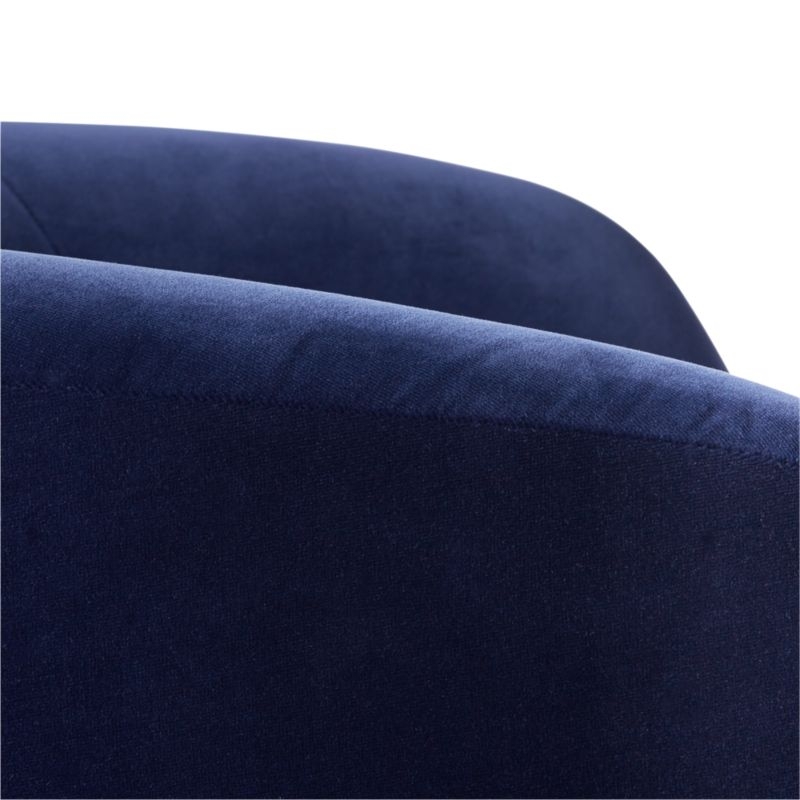 Gwyneth Navy Velvet Chair - Image 7