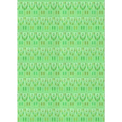 Thrud Wool Green/Light Green Area Rug - Image 0