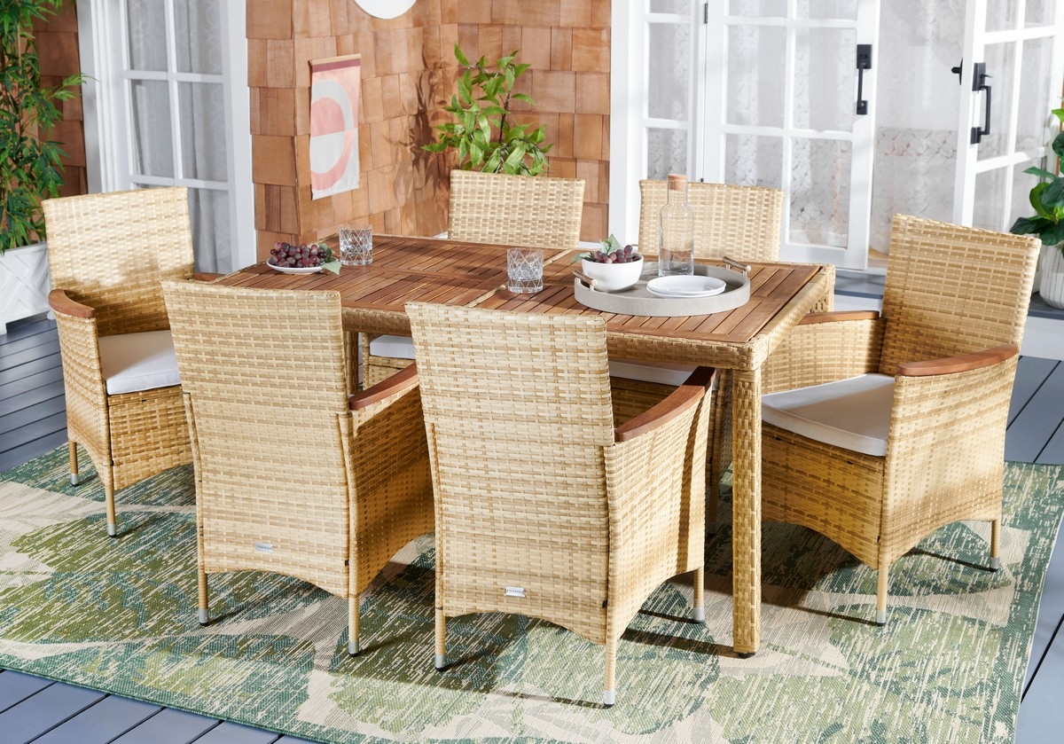 Ashwin Dining Set - Natural/White - Safavieh - Image 1