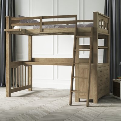 Bedlington Loft Bed with Shelves - Image 0