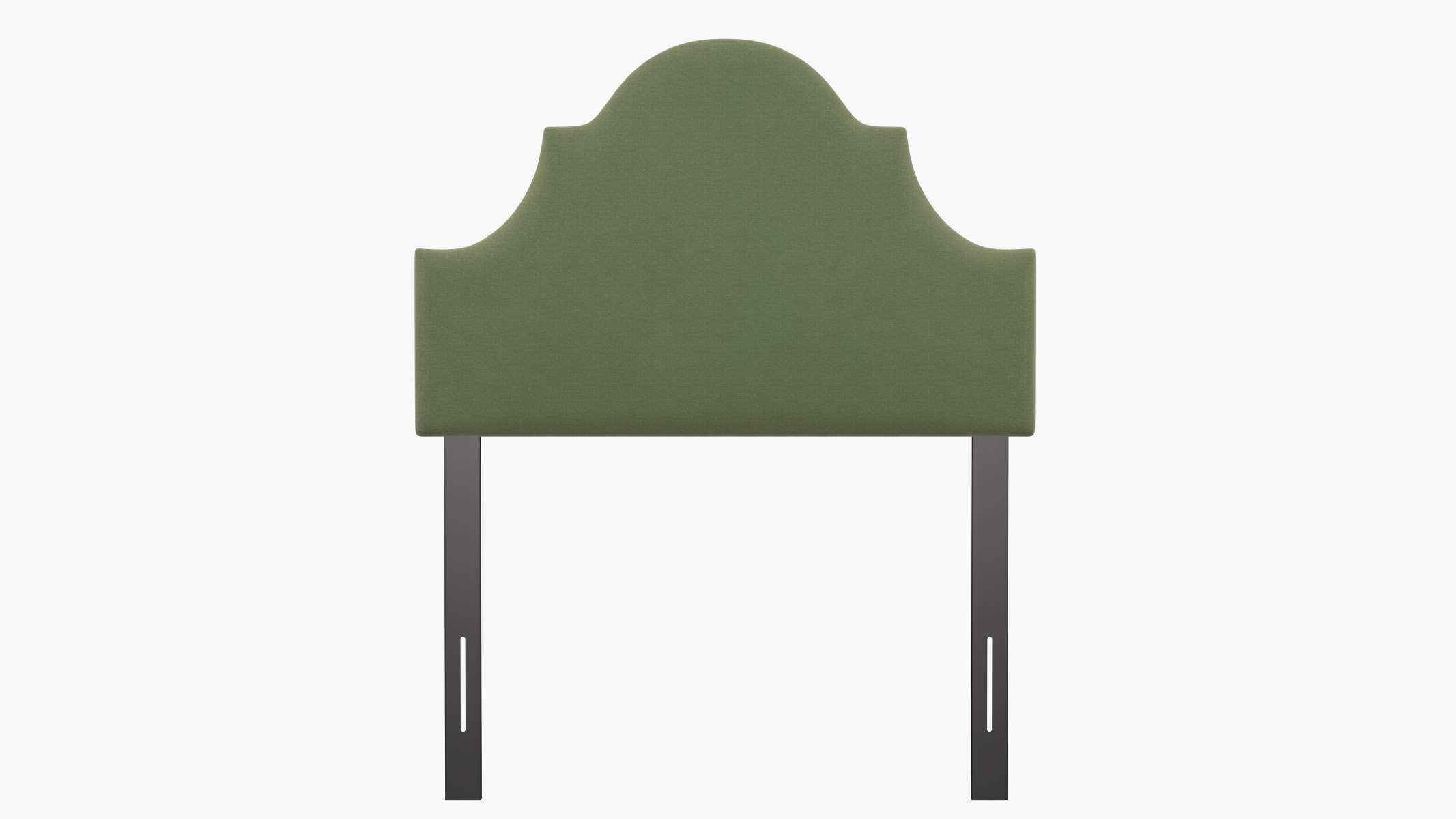 Regency Headboard, Vert Classic Velvet, Twin - Image 1