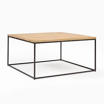 Streamline 44 Inch Cerused White and Dark Bronze Rectangle Coffee Table - Image 3