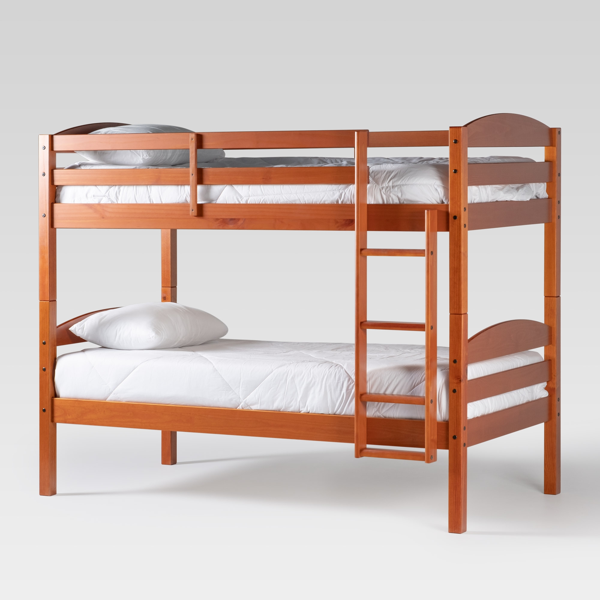 Wood Simple Twin over Twin Bunk Bed - Honey - Image 5