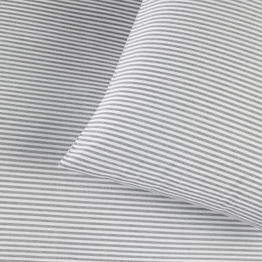 Boxter Stripe Duvet Cover, Full/Queen, White/Onyx - Image 4