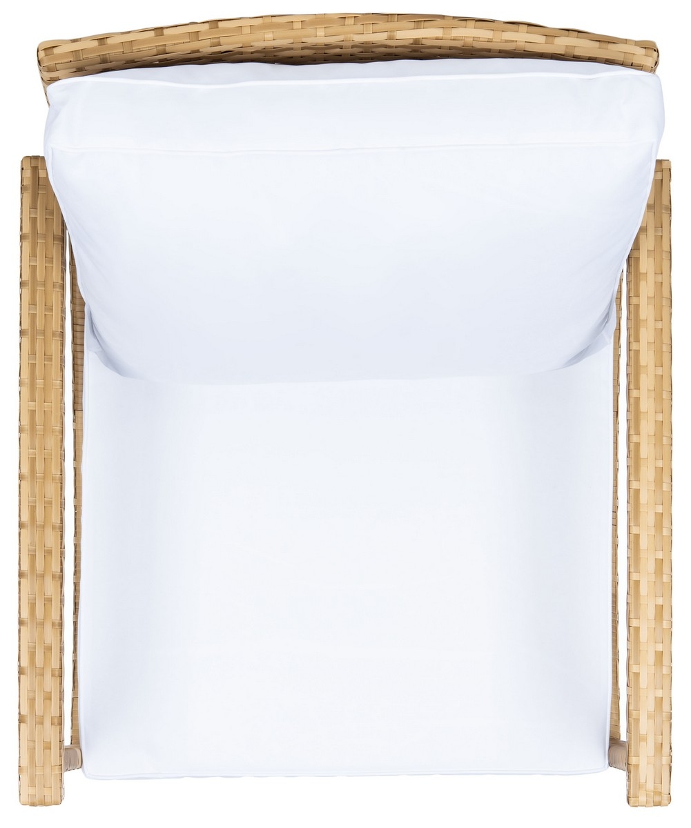 Daire Rocking Chair - Natural/White - Safavieh - Image 4