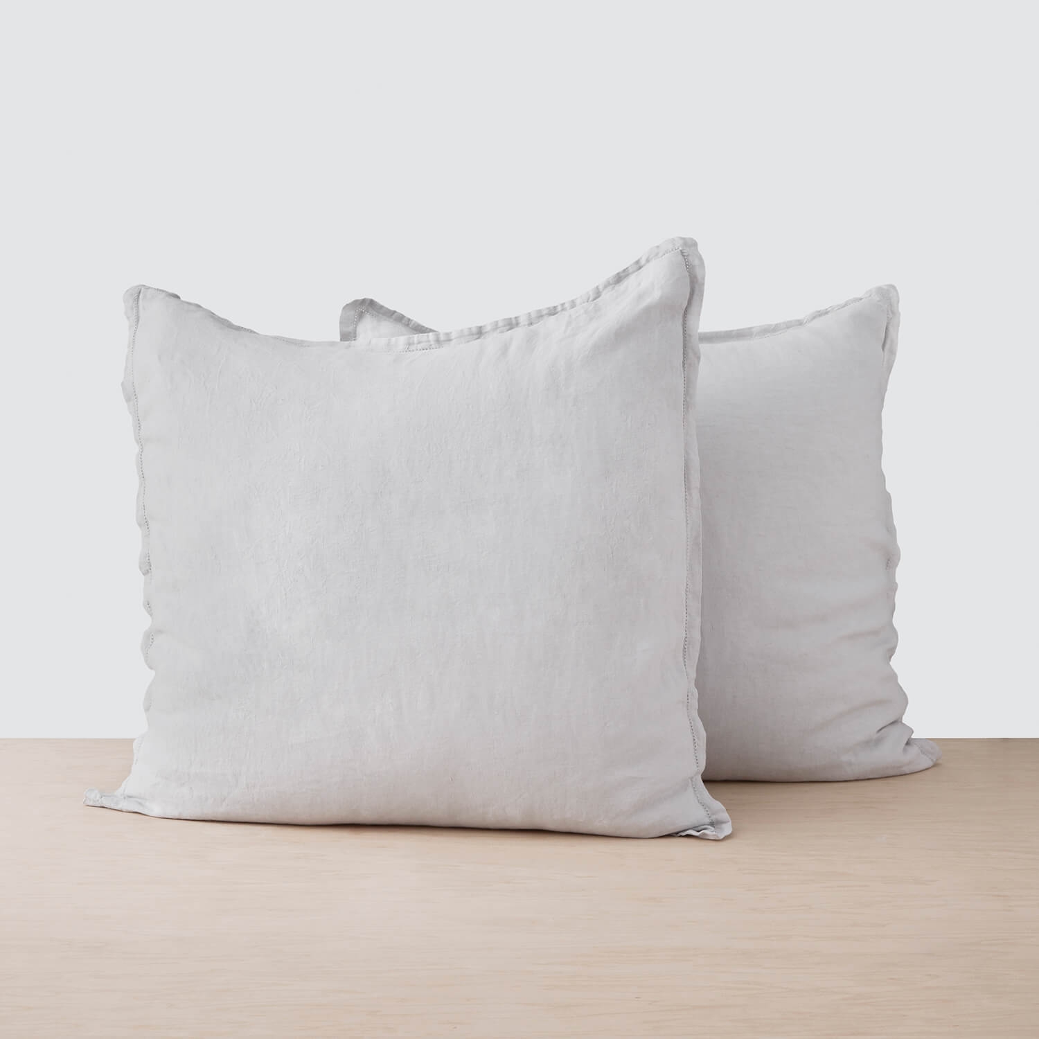 The Citizenry Stonewashed Linen Euro Shams | Indigo Chambray - Image 10