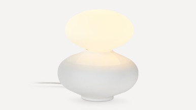Oval Table Lamp - White - Image 1